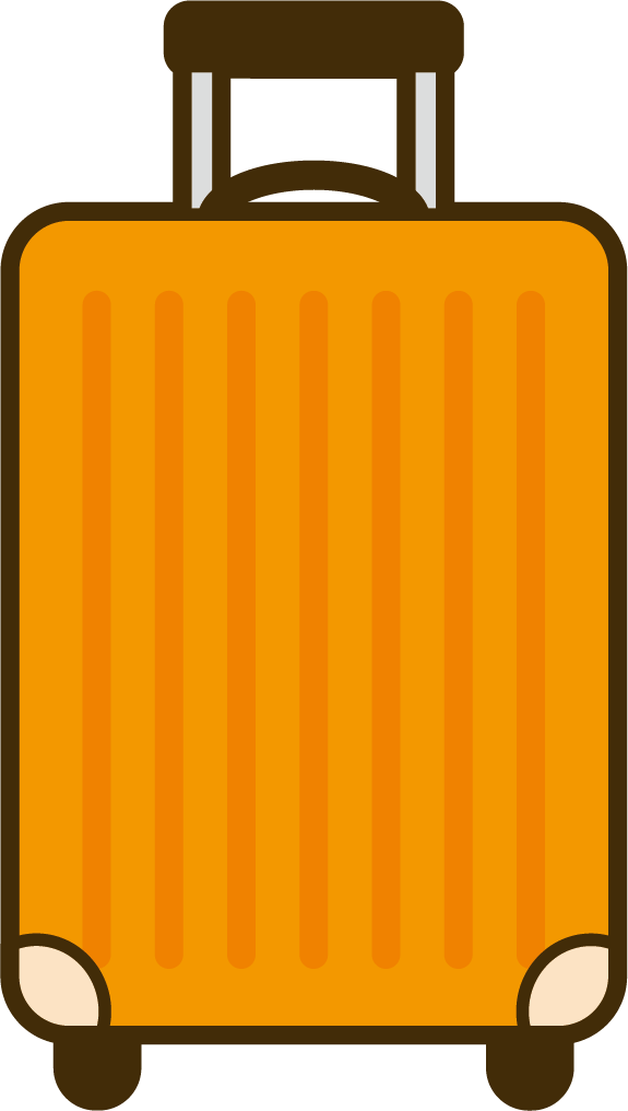 スーツケースを捨てる